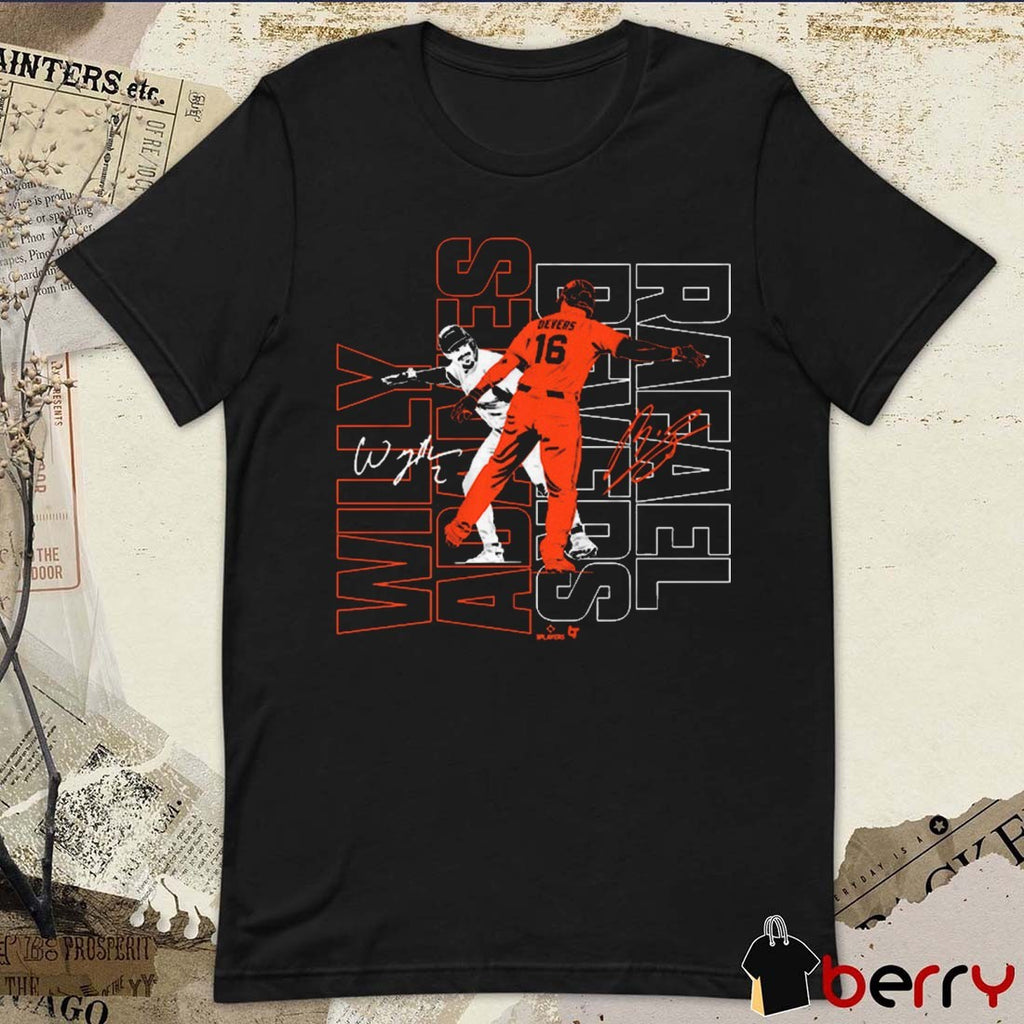 Willy Adames and Rafael Devers Dap Up San Francisco Giants MLB Signatures t-shirt