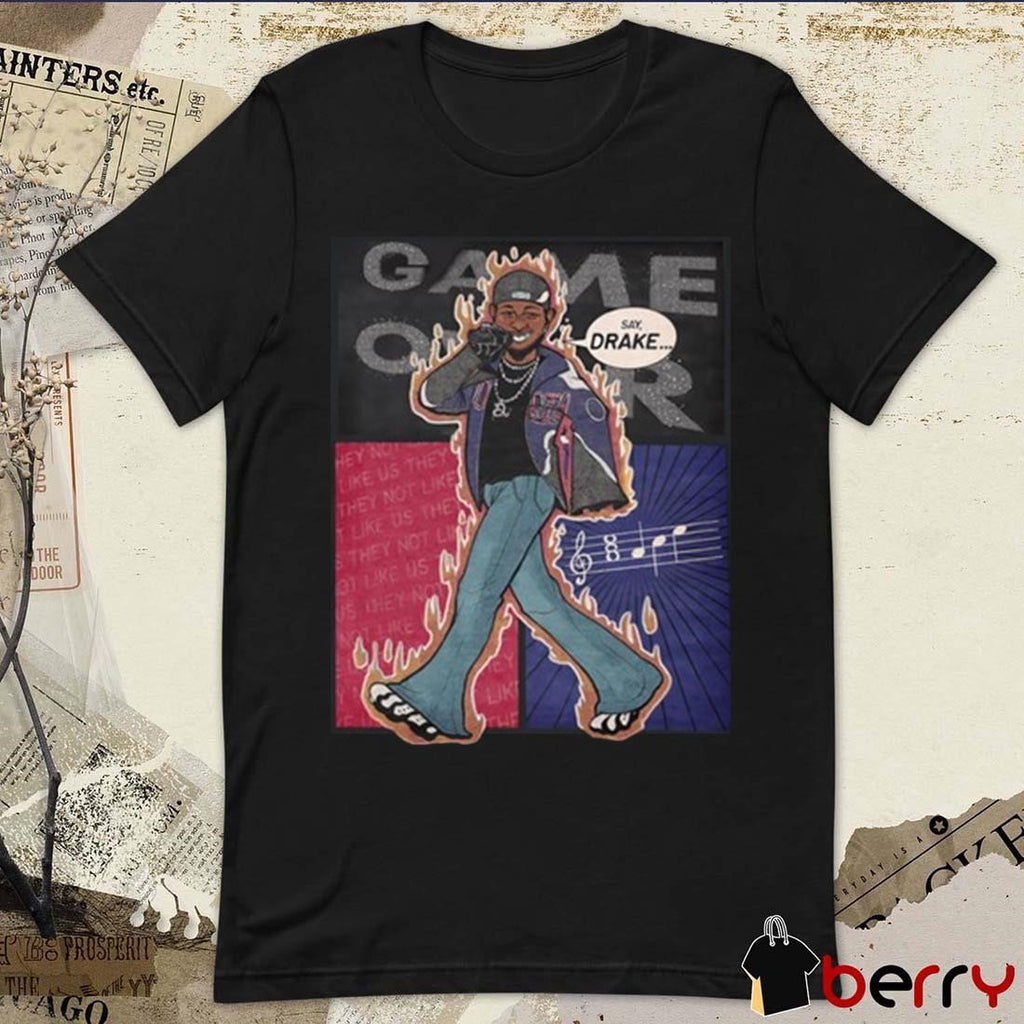 Windandsea Kendrick Lamar Say Drake Game Over Graphic t-shirt