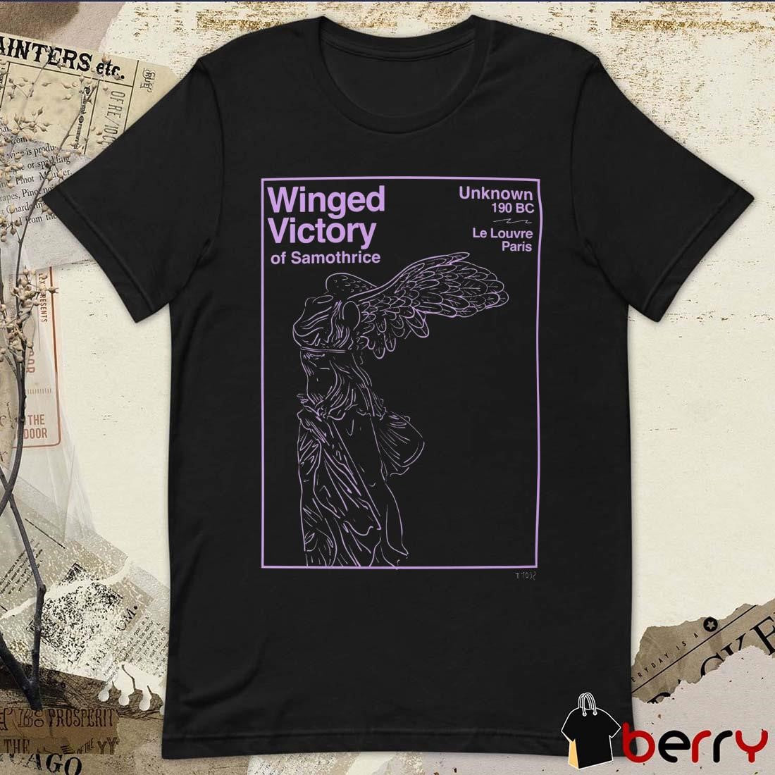 Winged Victory Of Samothrice Unknown 190 BC Le Louvre Paris t-shirt
