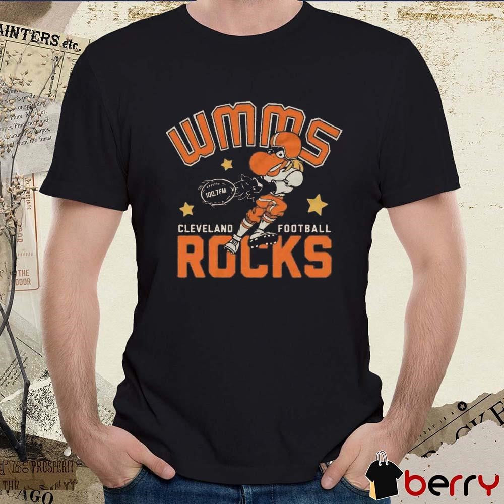 Wmms Cleveland Browns Football Rocks Mascot t-shirt
