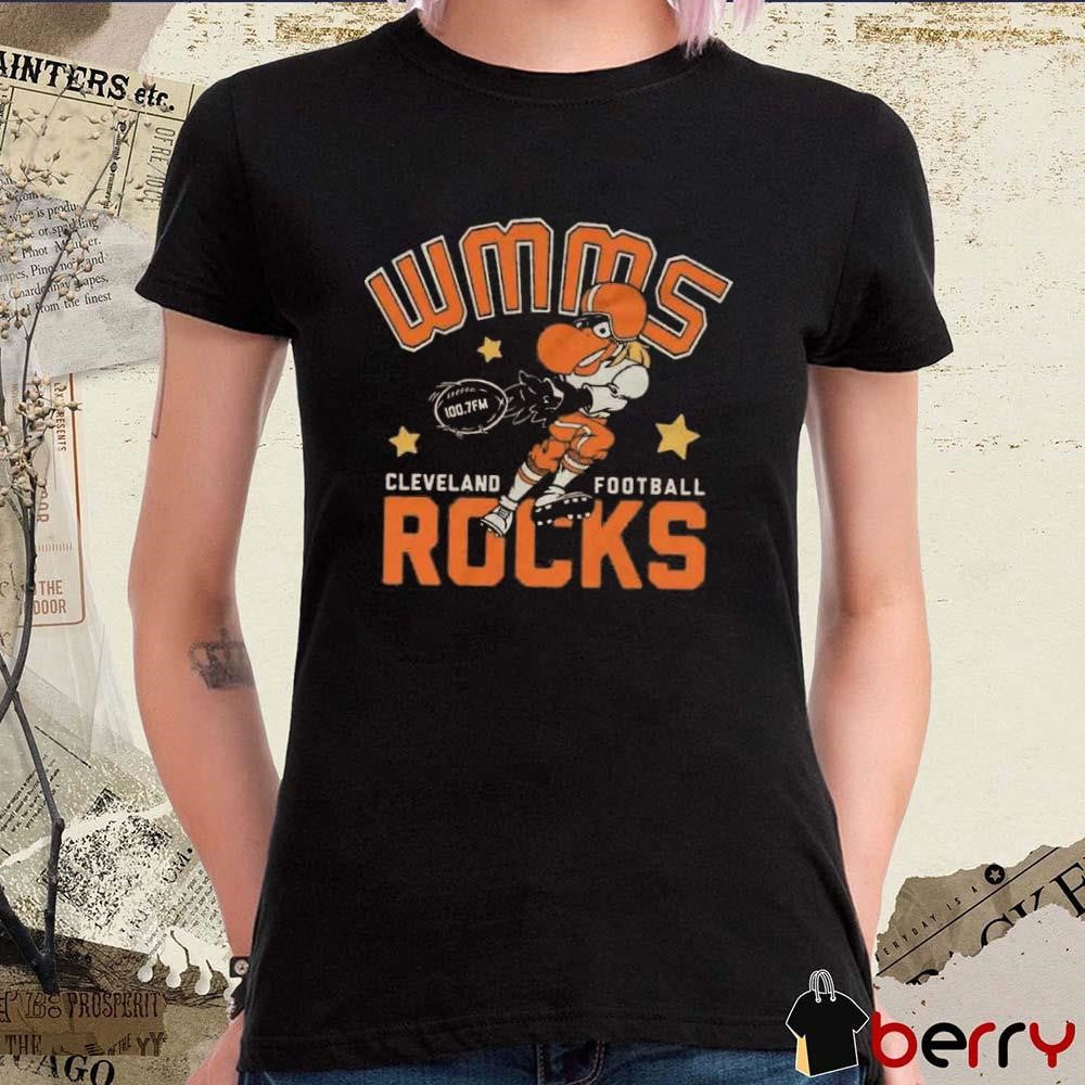 Wmms Cleveland Browns Football Rocks Mascot t-shirt