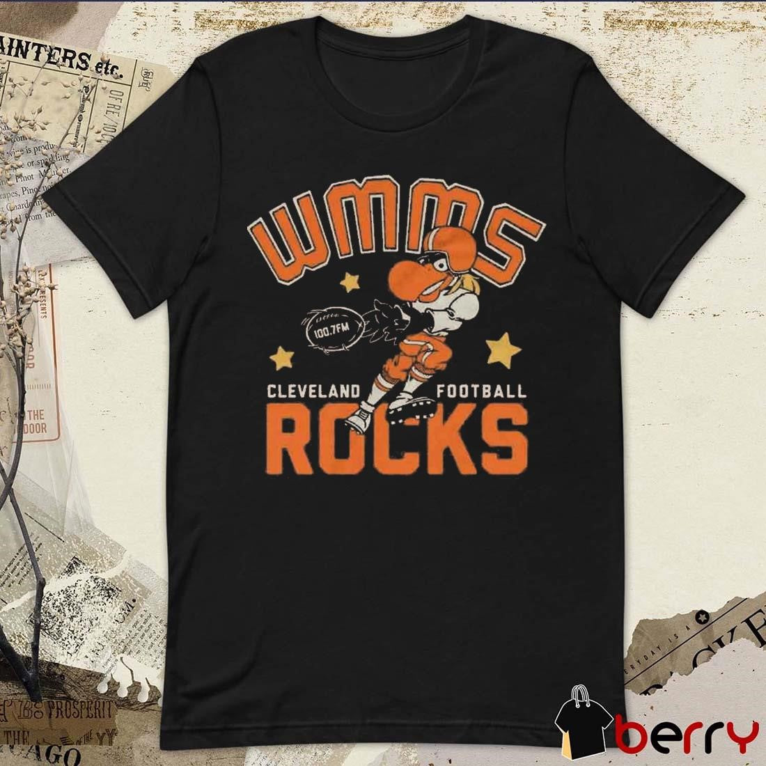 Wmms Cleveland Browns Football Rocks Mascot t-shirt