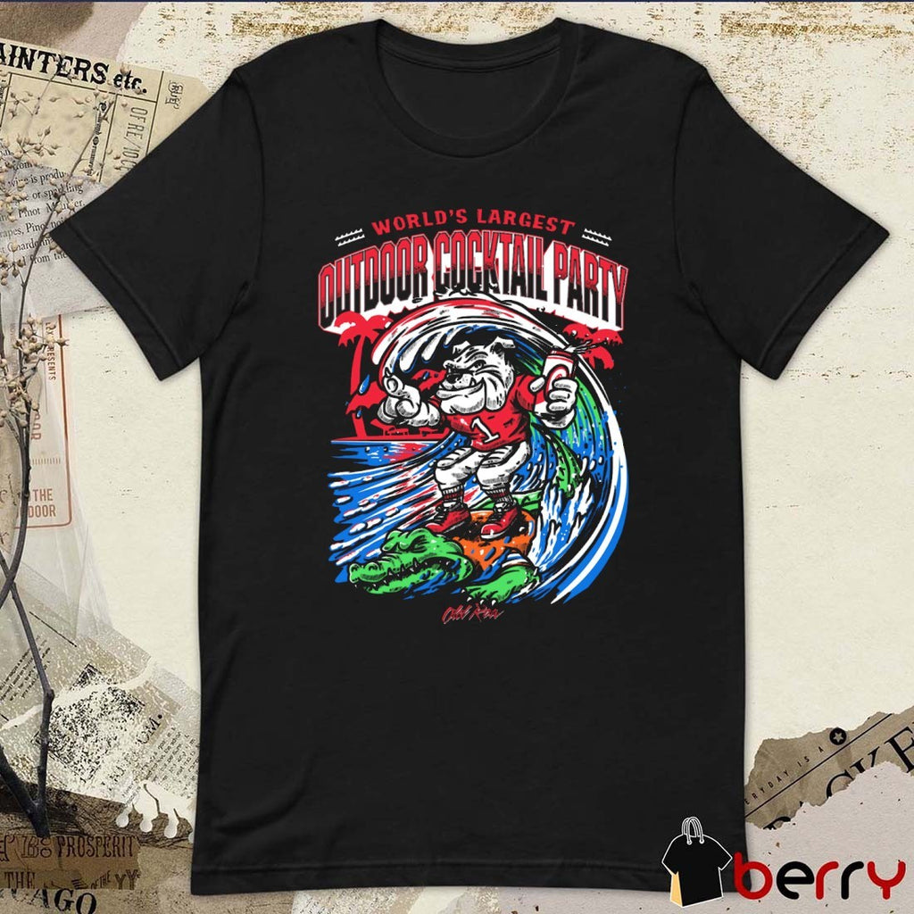 World’s Largest Cocktail Party Georgia Bulldogs Vs Florida Gators t-shirt