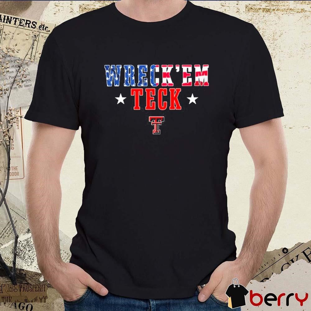 Wreck’em Texas Tech Red Raiders Celebrate America t-shirt
