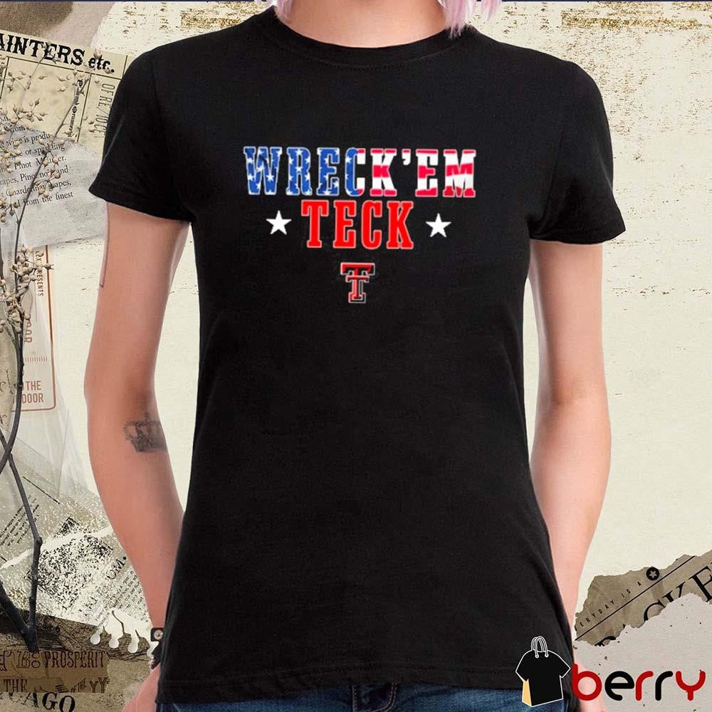 Wreck’em Texas Tech Red Raiders Celebrate America t-shirt