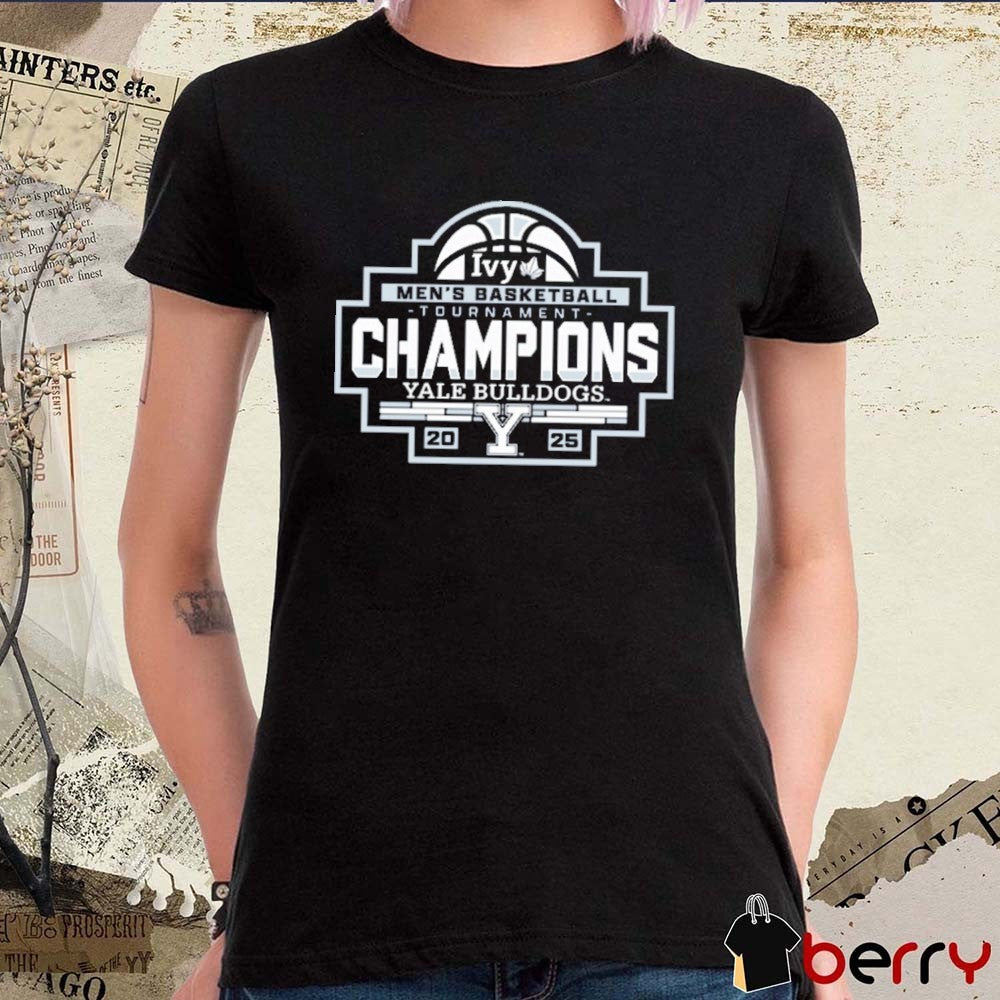 Yale Bulldogs 2025 Ivy League Men’s Basketball Conference Tournament Champions t-shirt