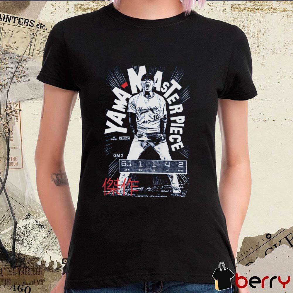 Yama-Masterpiece Yoshinobu Yamamoto Los Angeles Dodgers t-shirt