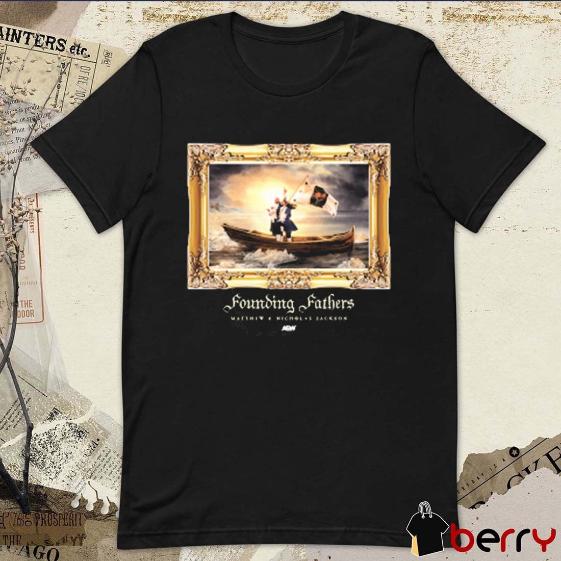 Young Bucks A Declaration From Your Founding Fathers Matthew & Nicholas Jackson AEW t-shirt