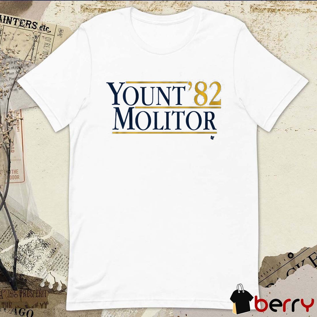 Yount-Molitor ’82 Robin Yount and Paul Molitor Milwaukee Brewers MLB t-shirt