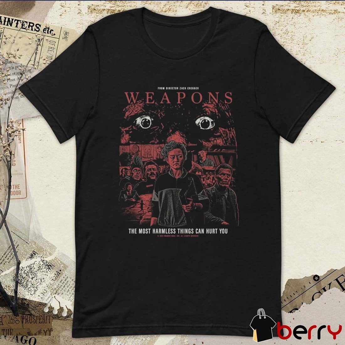 Zach Cregger Weapons The Most Harmless Things Can Hurt You Graphic t-shirt