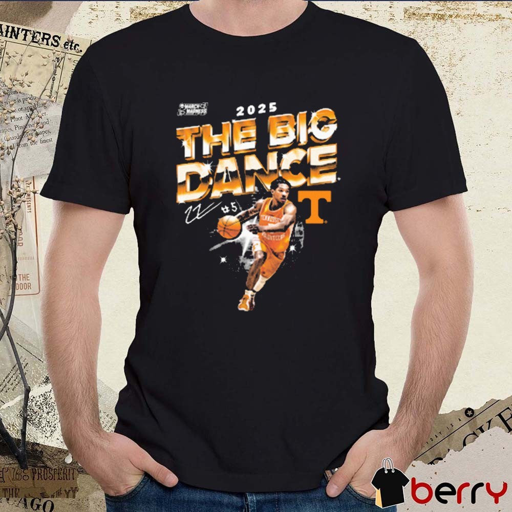 Zakai Zeigler The Big Dance Tennessee Vols Basketball 2025 NCAA March Madness Signature t-shirt