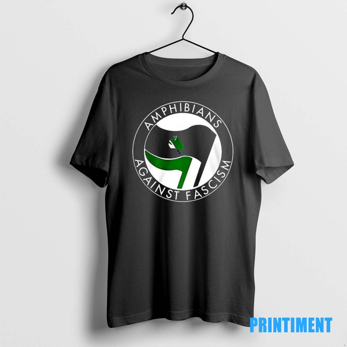 Official Amphibians Against Fascism Frog Flag T Shirt Cit8s6 Tee Sweater