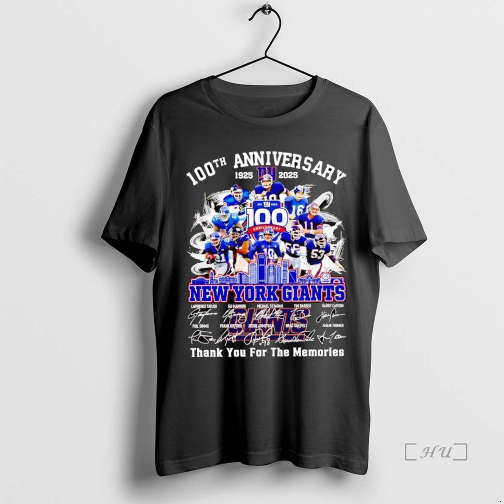 Officials 100th Anniversary 1925 2025 New York Giants Team Players Premium T Shirt Sweater