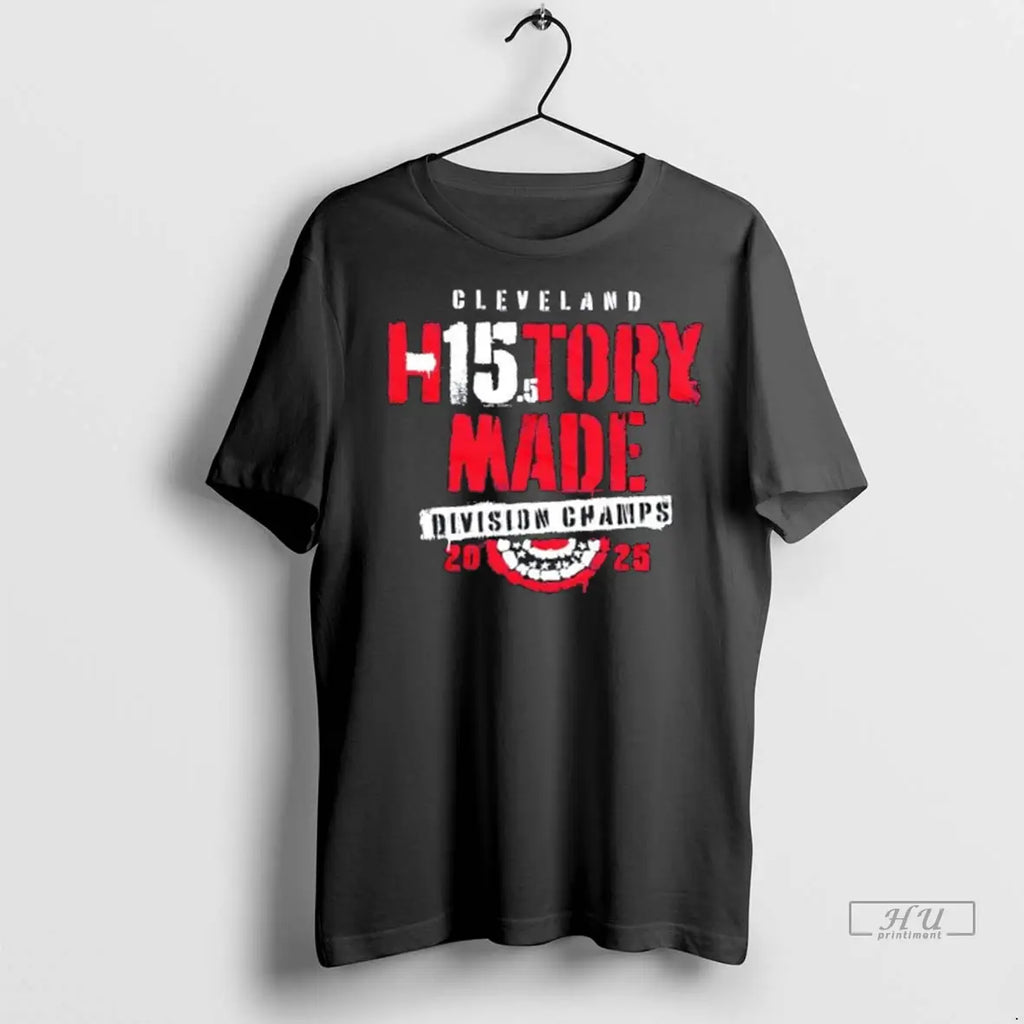 Officials 2025 Division Champs Cleveland Baseball History Made T Shirt