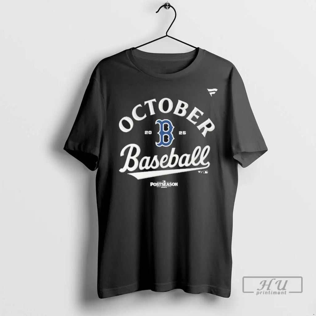 Officials 2025 Postseason October Locker Room Boston Baseball T Shirt