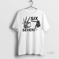 Officials 6 7 Meme Funny Skeleton Hands Halloween Tee Shirt Sweater