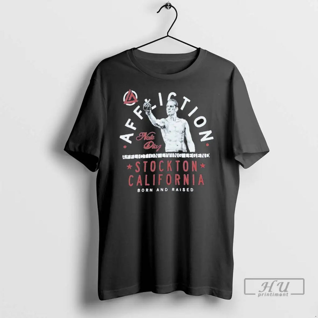 Officials Affliction Stockton California Born And Raised T Shirt