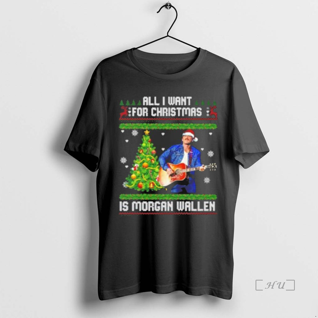 Officials All I Want For Christmas Is Morgan Wallen Ugly Christmas Sweat