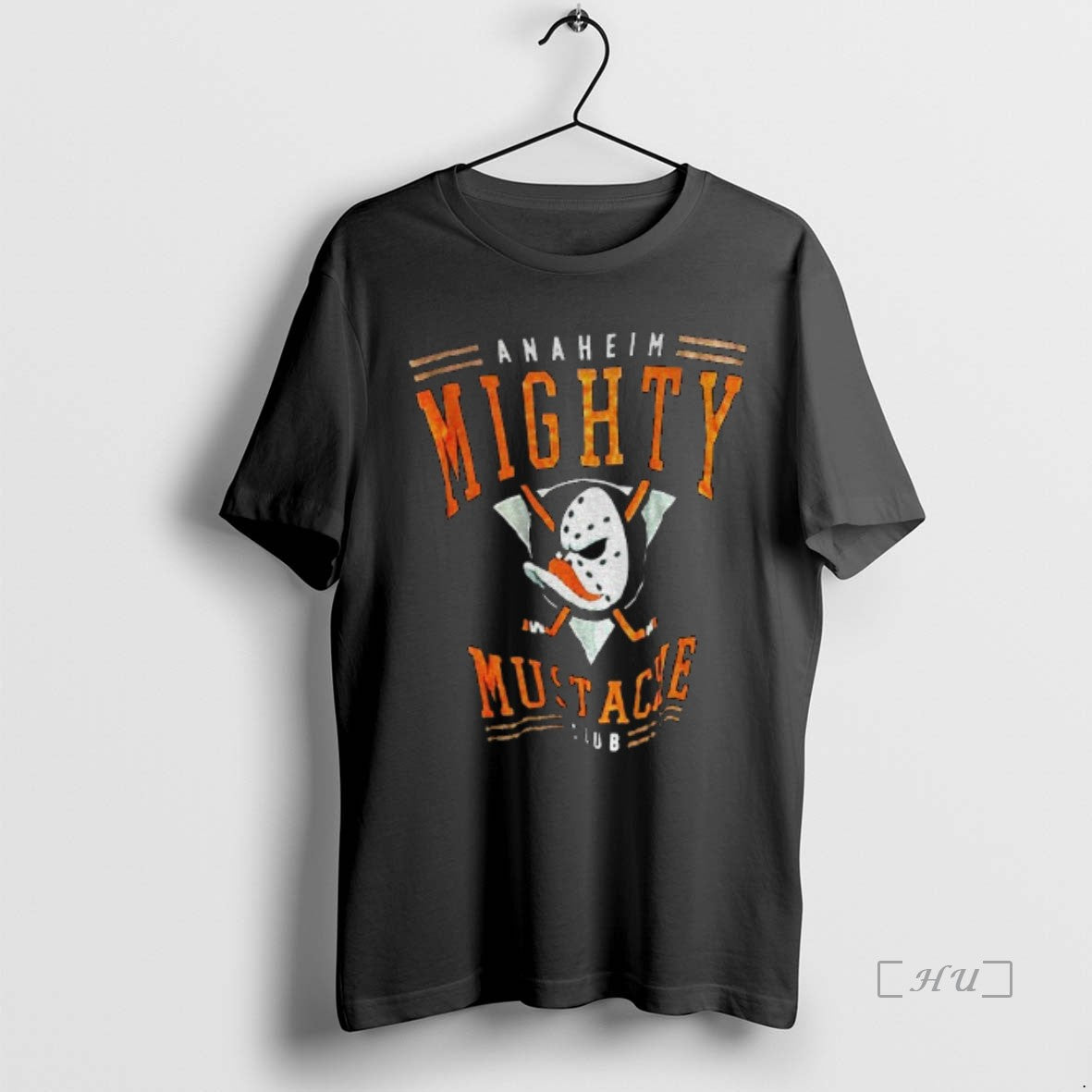 Officials Anaheim Mighty Mustache Club Anaheim Ducks Hockey Premium T Shirt Sweater