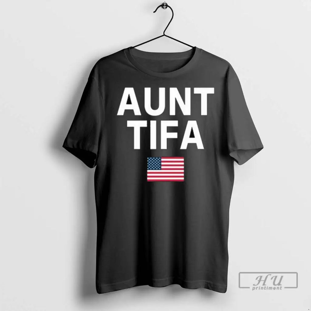 Officials Aunt Tifa American Flag Long Sleve T Shirt