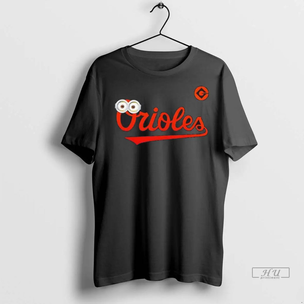 Officials Baltimore Orioles X Minions 2 Sided T Shirt
