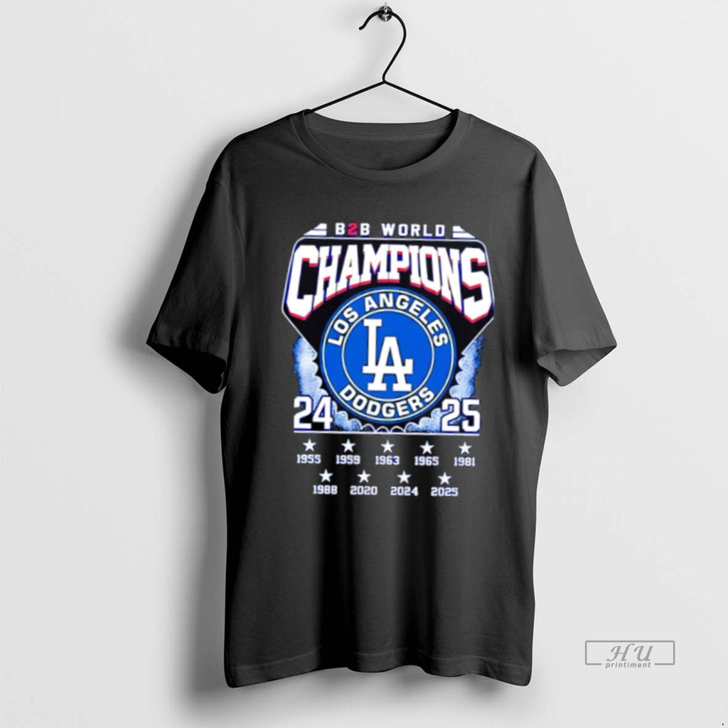 Officials Best B2b World Champions 24 25 Los Angeles Dodgers Premium Tee Shirt Sweater