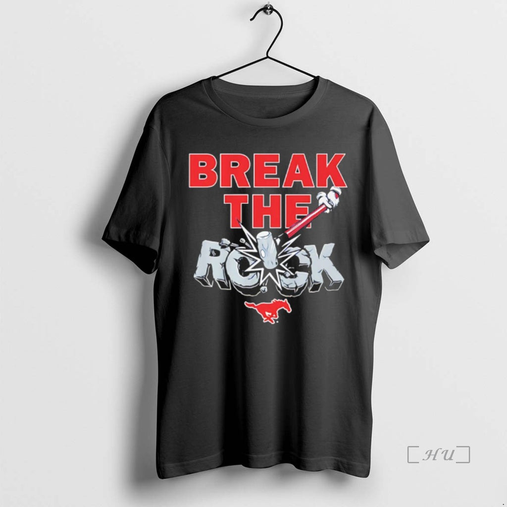 Officials Break The Rock Smu Mustangs Football Premium T Shirt Sweater