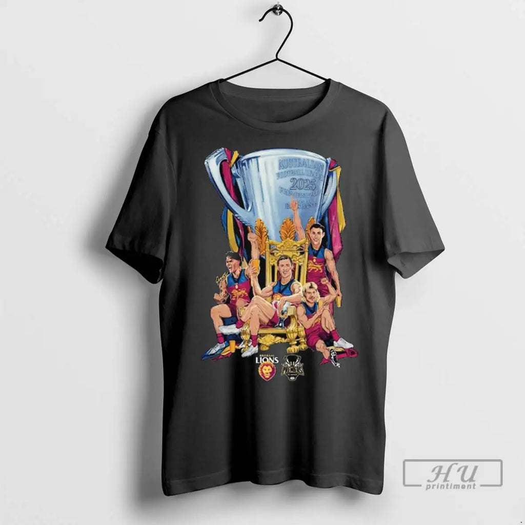 Officials Brisbane Lions 2025 Premiers Grange Cup Long Sleve T Shirt