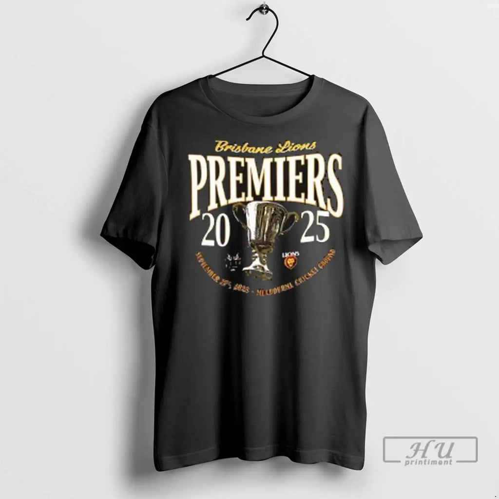 Officials Brisbane Lions 2025 Back To Back Premiers Two Sided T Shirt