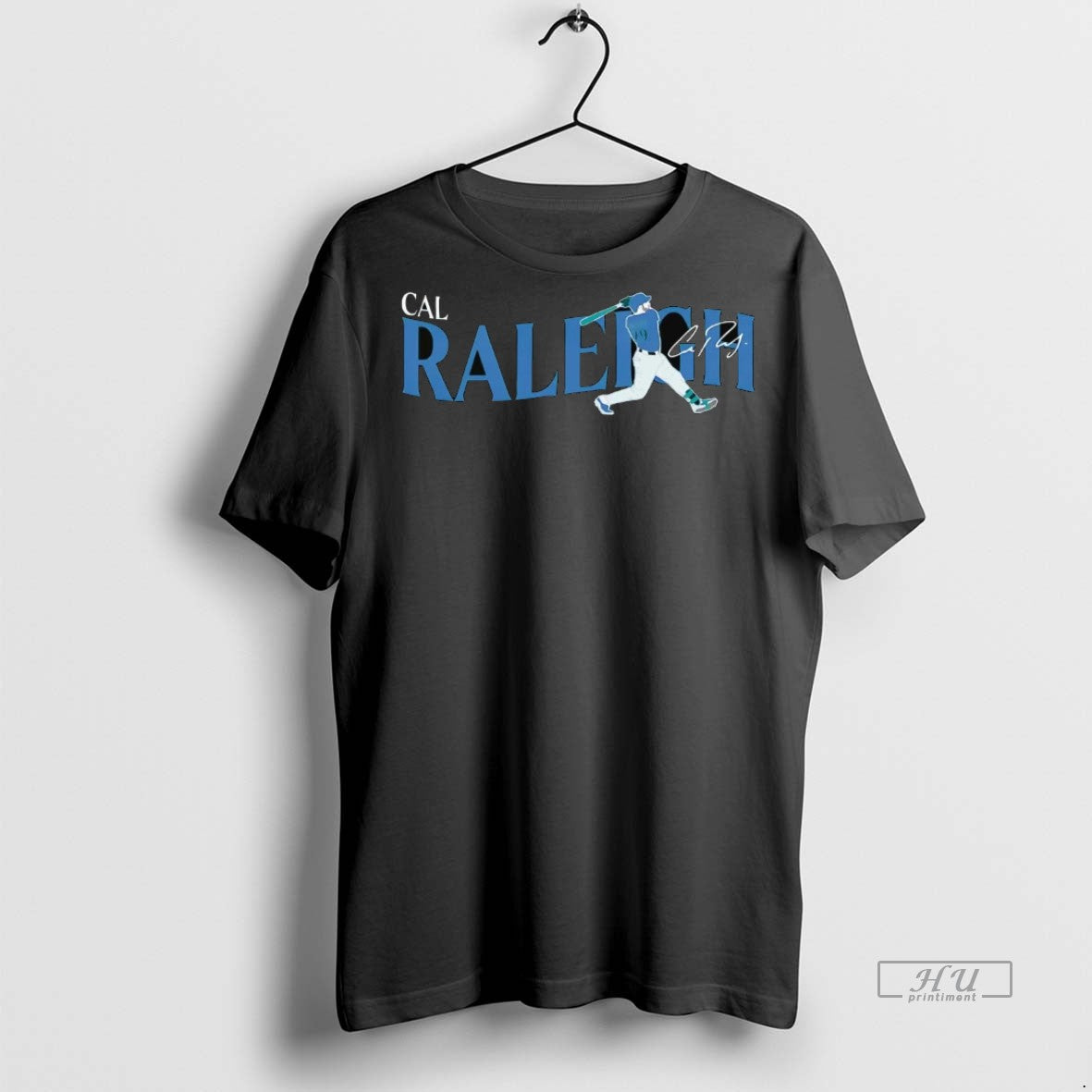 Officials Cal Raleigh Batting Signature Seattle Mariners Tee Shirt Sweater
