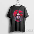 Officials Catrina Elegante Sugar Skull Rose Crown T Shirt