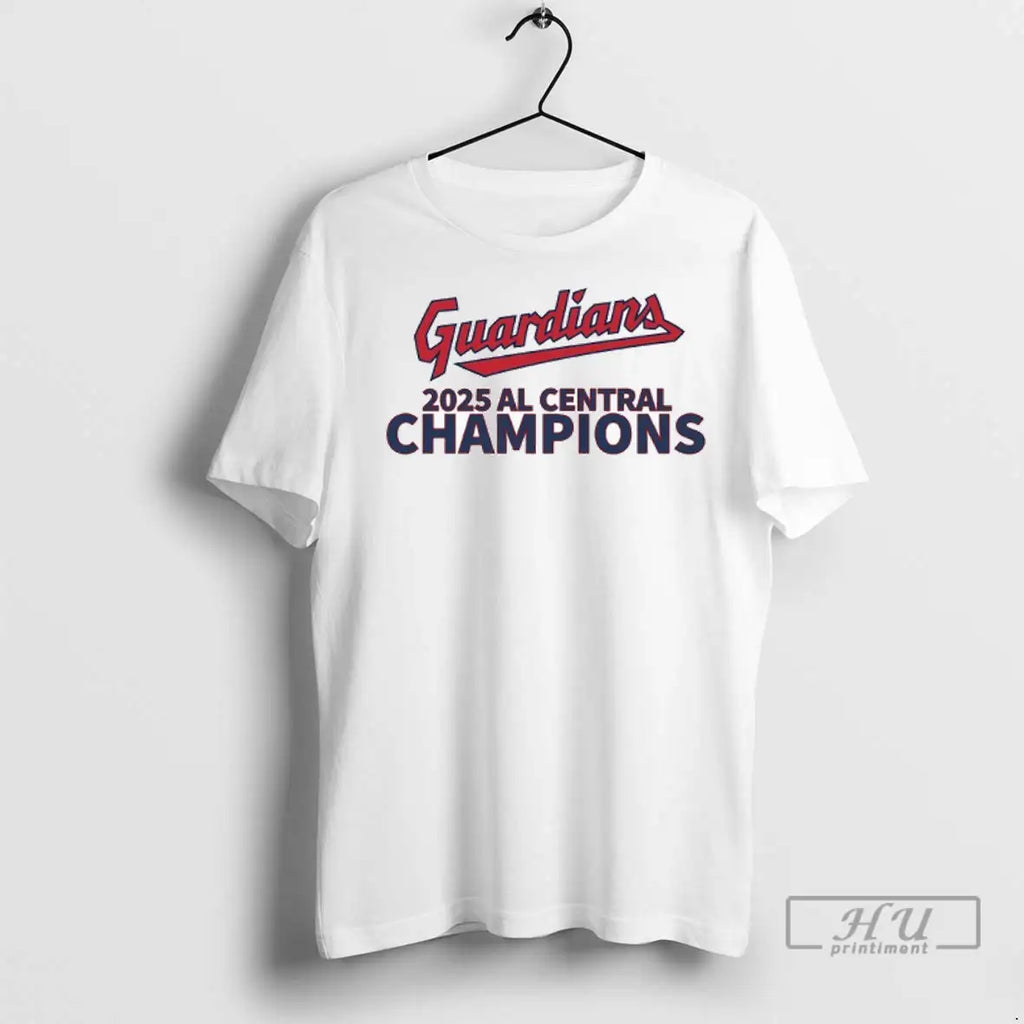 Officials Cleveland Baseball 2025 Al Division Champions Log T Shirt