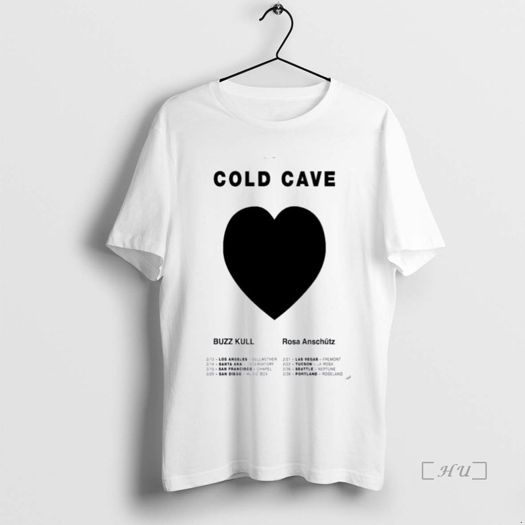 Officials Cold Cave Buzzkull Rosa Anschutz Feb 2026 Tour Heart Premium T Shirt Sweater