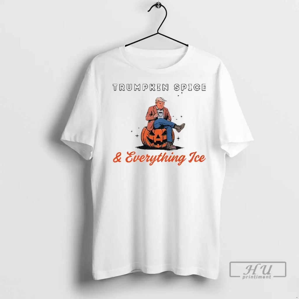 Officials Donald Trump Trumpkin Spice And Everything Ice Halloween T Shirt