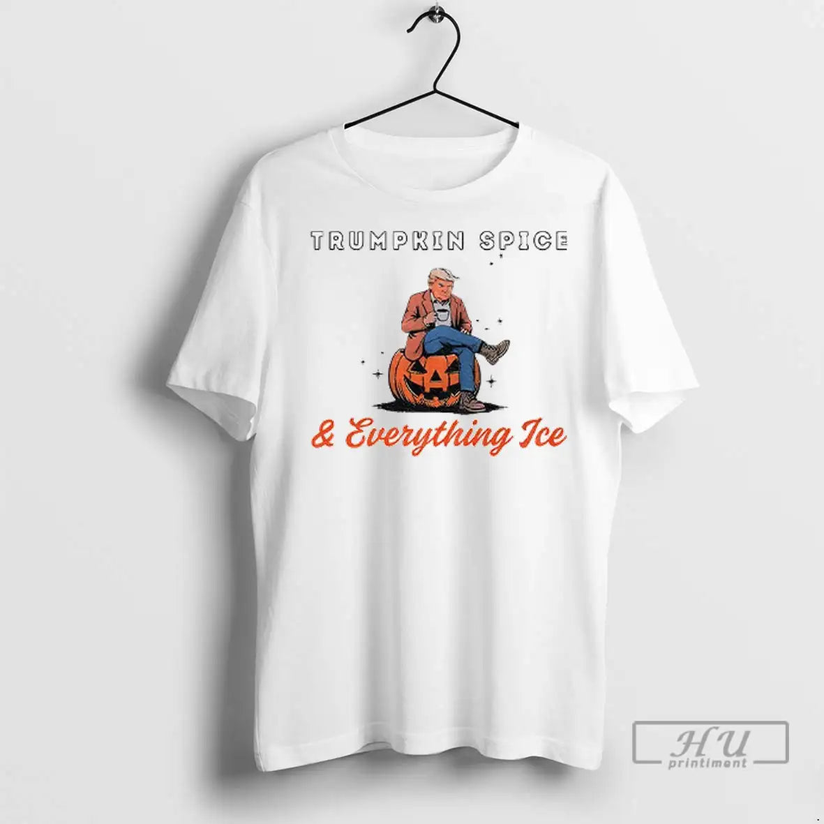 Officials Donald Trump Trumpkin Spice And Everything Ice Halloween T Shirt