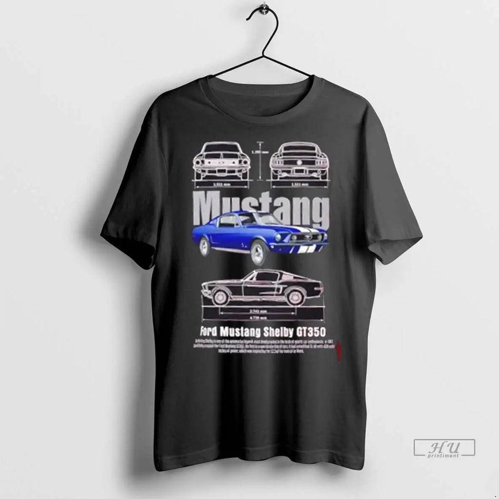 Officials Ford Mustang Shelby Gt350 Blueprint T Shirt