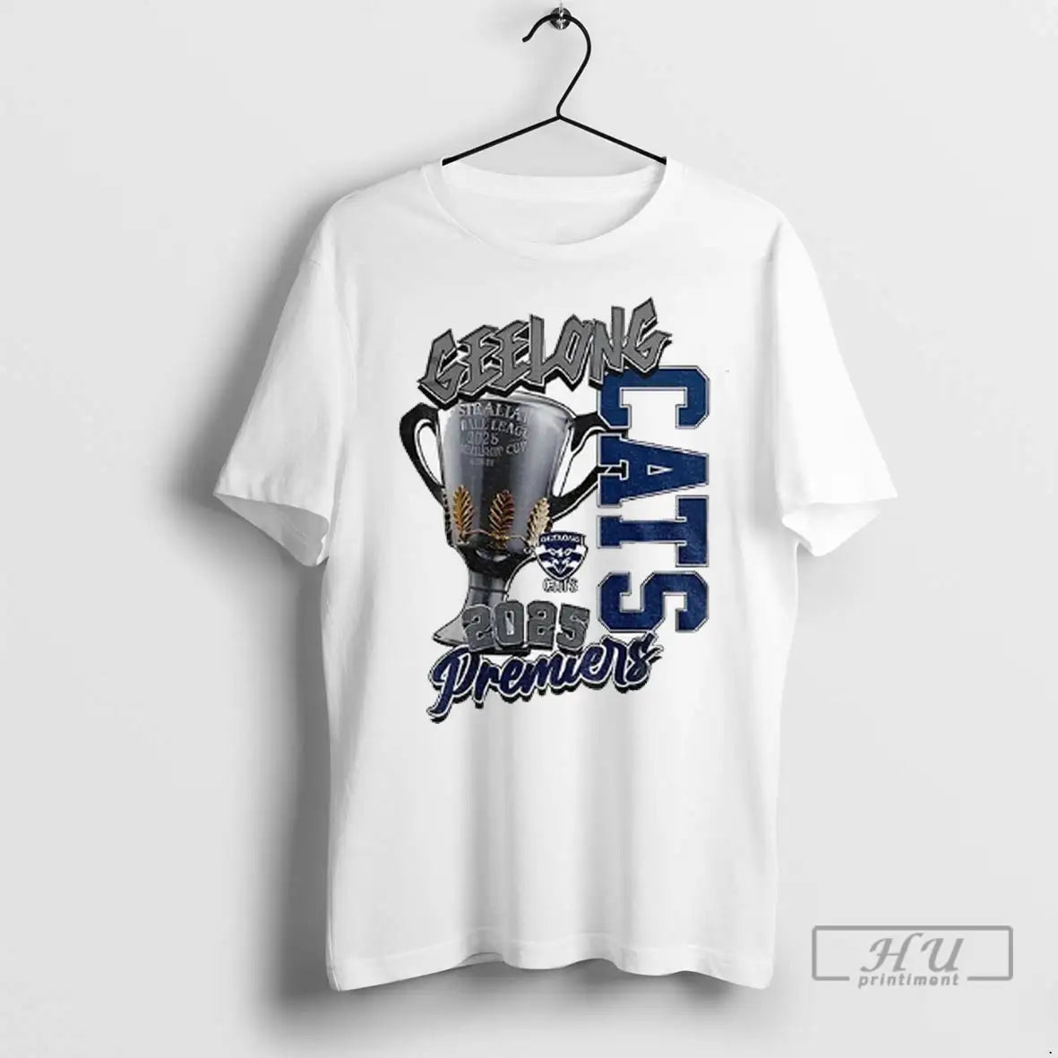 Officials Geelong Cats Cup Afl Premiers 2025 Football T Shirt
