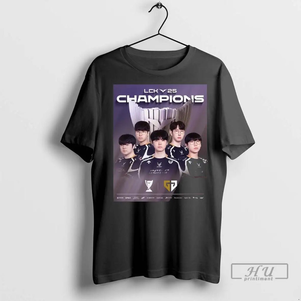 Officials Geng Esports 2025 Lck Champions T Shirt