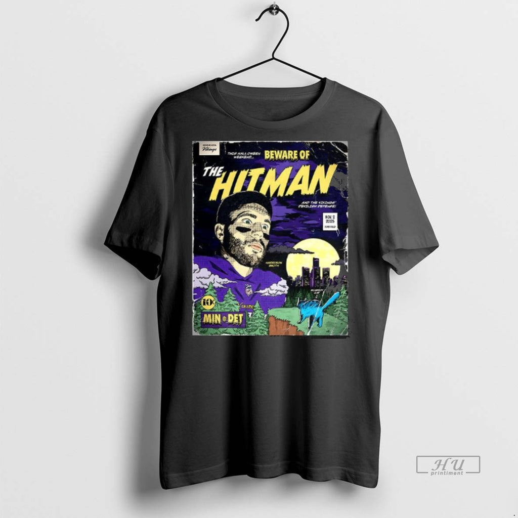 Officials Harrison Smith Minnesota Vikings The Hitman Comic Premium Tee Shirt Sweater