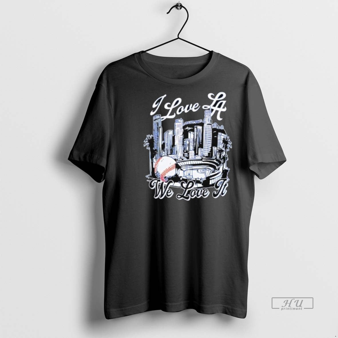 Officials I Love La We Love It Los Angeles Dodgers Stadium Premium Tee Shirt Sweater