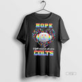 Officials Indianapolis Colts Football Hope Fight Cancer In All Colors Heart Tee Shirt Sweater