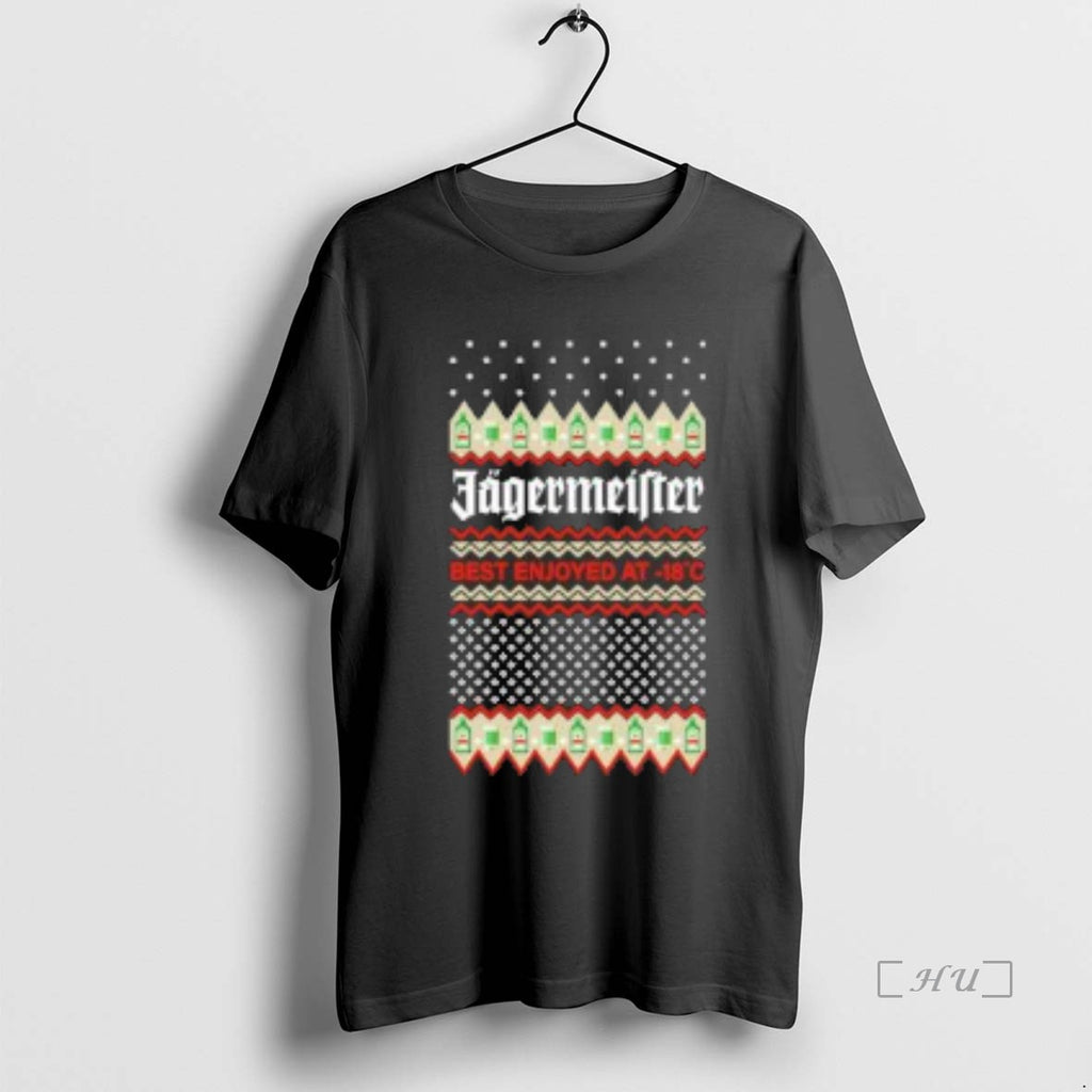 Officials Jagermeister Best Enjoyed At 18 Ugly Christmas Premium T Shirt Sweater