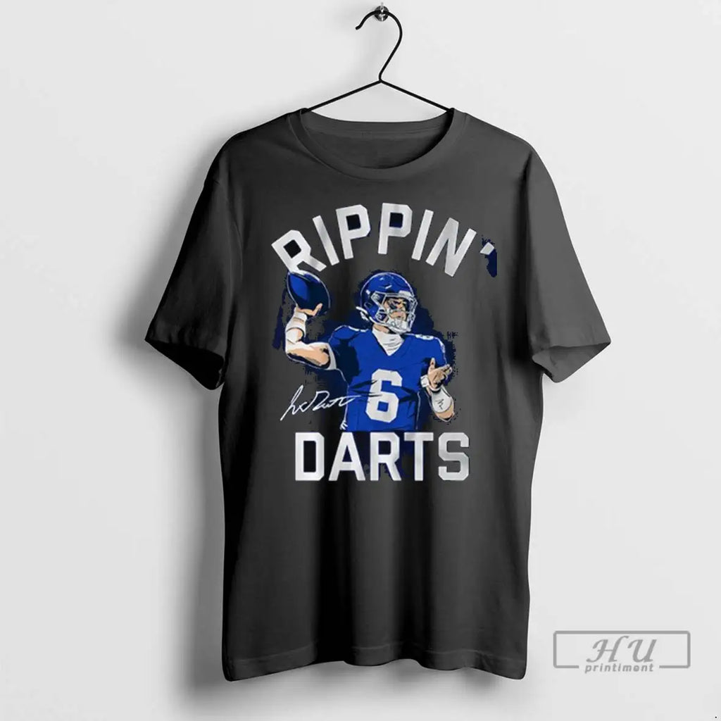 Officials Jaxson Dart Rippin Darts Signature Long Sleve T Shirt