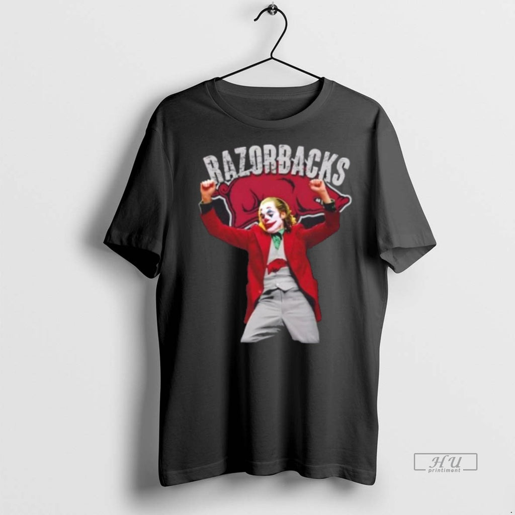 Officials Joker X Arkansas Razorbacks Football Premium Tee Shirt Sweater