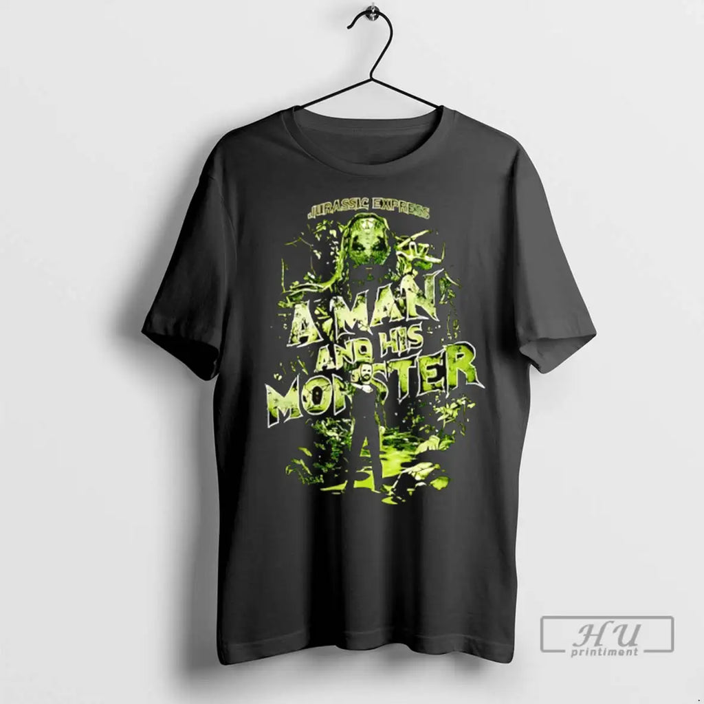 Officials Jurassic Express A Man And His Monster T Shirt
