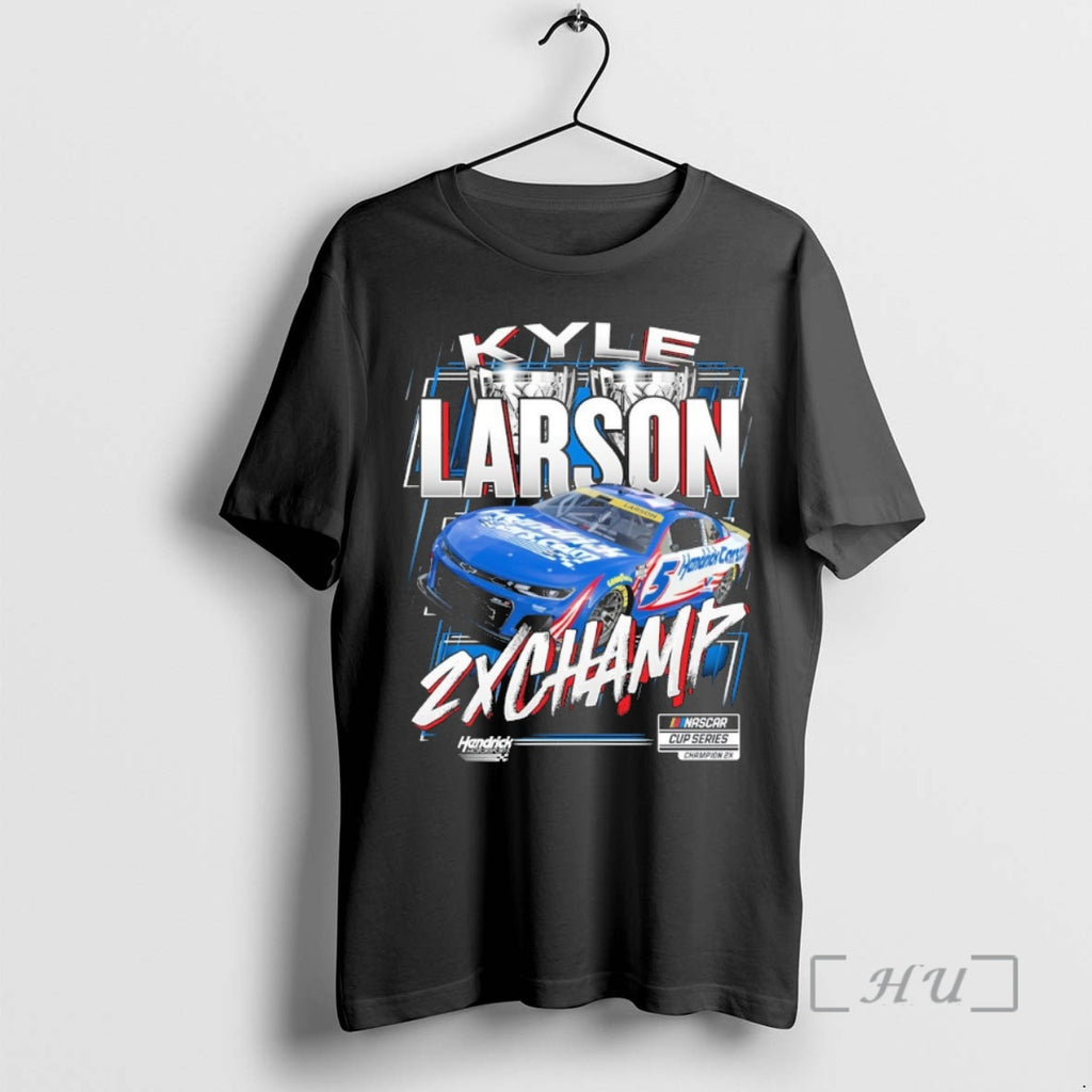 Officials Kyle Larson Two Time Nascar Cup Series Champion Trophy Premium T Shirt Sweater