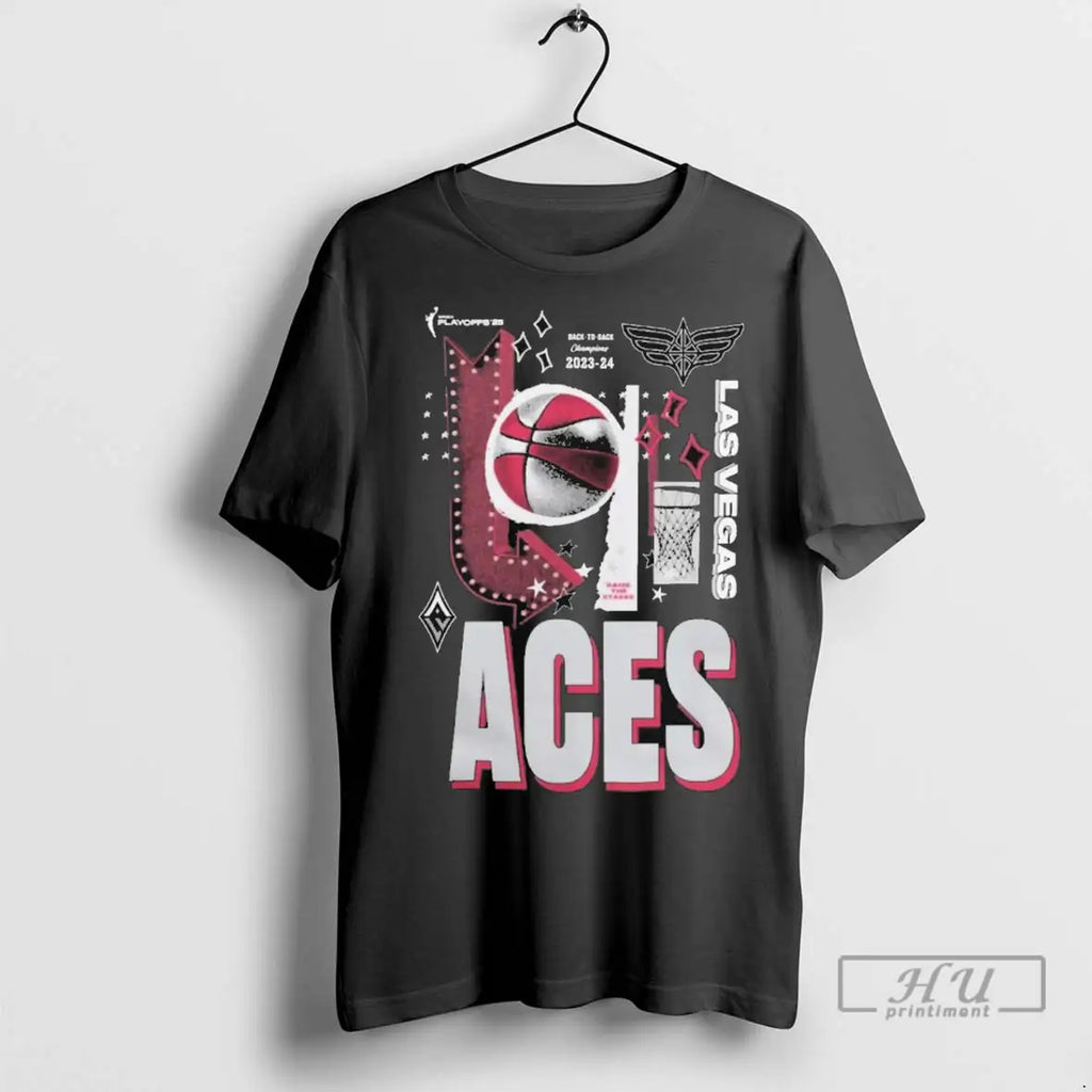 Officials Las Vegas Aces 2025 Wnba Playoffs In The Zone T Shirt