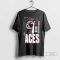 Officials Las Vegas Aces 2025 Wnba Wnba Playoffs In The Zone Logo T Shirt