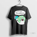 Officials Lets Go Escargots Quirky Cartoon Snail Pun T Shirt