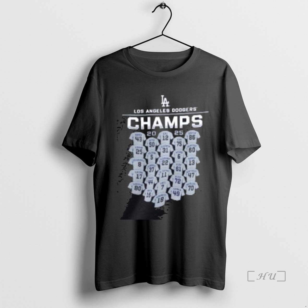 Officials Los Angeles Dodgers 2025 World Series Champions Roster Two Sided Premium T Shirt Sweater